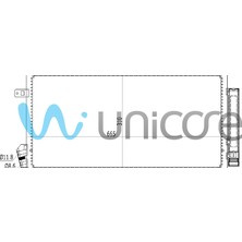 Unıcore Klima Radyatörü Fıat Doblo 1.3jtd, 1.6jtd 2009+ 622*298 -- 51838048