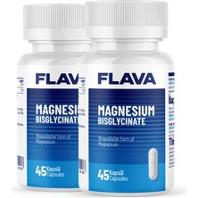 Flava Magnesium Bisglycinate - 45 Kapsül x 2 Adet