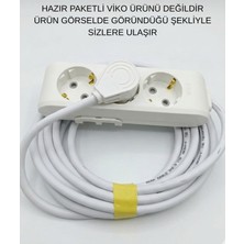 Viko 12 Metre 3'lü Priz Uzatma Ara Kablo Seyyar