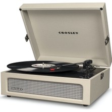 Crosley Voyager Dune Pikap Krem Renk Suni Deri Kaplama Bluetooth Giriş ve Aux Girişi ile