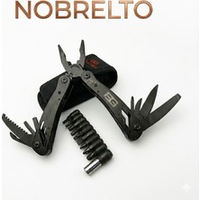 Nobrelto Pro-Tool 12 Fonksiyonlu Çok Amaçlı Pense - Safe.t.plus Kilitli Profesyonel Çelik El Aleti