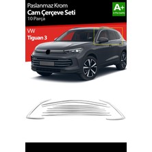 Tuna Oto Vw Tiguan 3 Krom Cam Çerçeve Seti 10 Prç. 2024 2025 2026 2027
