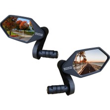 Meachow ME022-B Mavi Lens Sağ + Sol Bisiklet Ayna Takımı