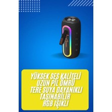 MiraLive Bluetooth Hoparlör USB Şarjlı Uzun Pil Ömrü Android ve Ios Uyumlu Renkli