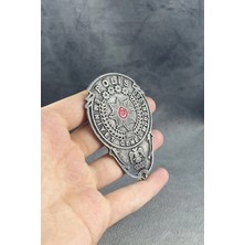 kuyumcudan E.g.m. P. Siyah Eskitme Demir Cüzdan Rozeti