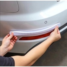 MiraLive Araba Tampon Koruyucu Karbon Desenli Beyaz