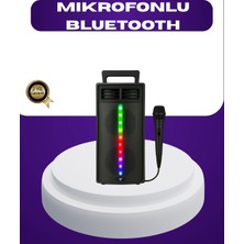 MiraLive Bluetooth Işıklı Hoparlör – 2X5W Güç | USB + Tf Kart + Fm Radyo | Siyah Renk