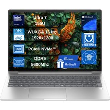 Hp Elitebook 660 G11 Intel Core Ultra 7 155U 16GB Ddr5 1tb SSD 16" Wuxga 300NITS IPS Windows 11 Pro Taşınabilir Bilgisayar WD30N5ETEX06