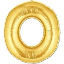 MiraLive Altın Sarısı Folyo O Harfi Balon 1 Metre