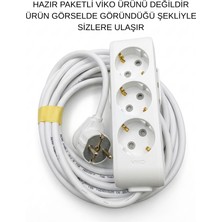 Viko 10 Metre 3'lü Priz Uzatma Ara Kablo Seyyar
