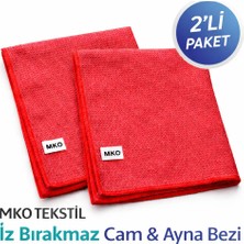 Çok Amaçlı 40 x 40 Dekoratif Cam ve Genel Temizlik Bezi 2'li Paket