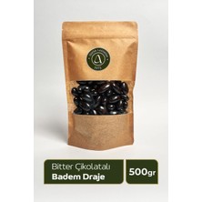Bitter Çikolatalı Badem Draje - Kahve Yanı Gurme 500GR
