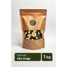 Mix Kahveli Draje - Sütlü, Bitter ve Beyaz Çikolata Kaplı 1kg