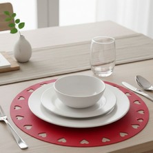 Grand Fine Art 2 Adet Deri Amerikan Servis-Sevgililer Günü Özel Amerikan Servis-Çiftler Için Supla