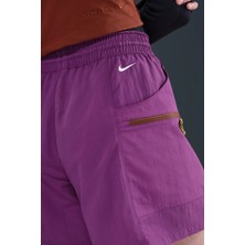 Nike Acg 'death Bloom' Women's Shorts Purple Nylon Naylon Kadın Şort Mor