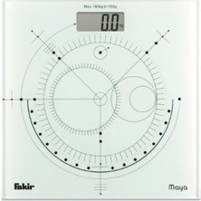 Fakir Maya Dijital Cam Baskül Beyaz LCD Ekranlı Şık Tasarım ve Hassas Ölçüm Özelliği