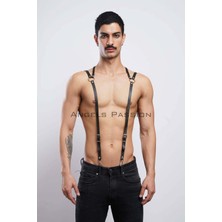 Alfa Aksesuar 03 Giyim Sırt Baklava Detaylı Erkek  Deri Pantolon Kemeri - BRFM10 Beruflic