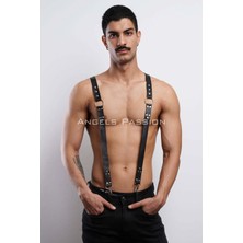 Alfa Aksesuar 03 Giyim Şık Erkek  Vücut Kemeri, Erkek  Deri Pantolon Askısı - BRFM175 Beruflic