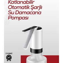 MiraLive Uzun Şarj Süreli Su Pompası | Tek Tuşla Başlat/durdur | Cam Damacana Uyumlu | Enerji Tasarruflu