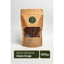 Sütlü Çikolatalı Üzüm Draje - Doğal Kuru Üzüm 500GR