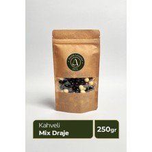 Mix Kahveli Draje - Sütlü, Bitter ve Beyaz Çikolata Kaplı 250GR