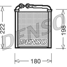 Denso DRR32005 Kalorifer Radyatörü Golf V-Plus-Octavıa 1.4-1.6-1.9-2.0-Passat 1.6-1.9-2.0 153X180X27 Mk Ot Ac /- 3C0819031-3C0819031A