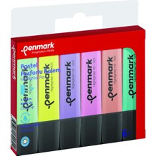 Penmark Pastel Fosforlu Kalem 6'lı