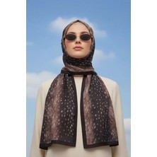 Kamer Scarf Ceylan Bambi Desenli Şal Hafif, Kaymaz, Günlük Kullanım