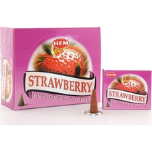 MiraLive Strawberry Aromalı Konik Tütsü