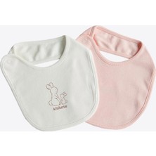 Kitikate Organik New Basic 2'li Önlük Pembe-Ekru