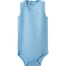 MiraLive Mavi Askılı Body Zıbın 2-7 Yaş Çocuklar Için (1 Adet) Alttan Çıtçıtlı Özel Gereksiniml