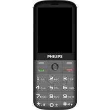 SHC4200 Philips Xenium E227, 32MB, Siyah, 32MB Ram, 2,8ınc Ekran, Arka Kamera, Çift Desteği, Fm Radyo,