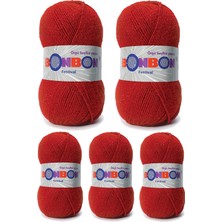 MiraLive 5 Adet Festival Simli Örgü Ipi Yünü Renk NO:237