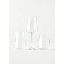 Bella Maison Shape Kristal Bardak-Kadeh Seti 18'li Naturel