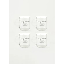 Bella Maison Daily Reminder Kupa 4'lü Siyah (250 Cc)