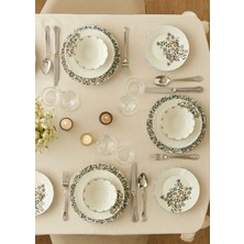 Bella Maison Vintage Porselen 48 Parça 12 Kişilik Yemek Takımı Mavi