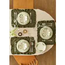 Bella Maison Julia Stoneware 48 Parça 12 Kişilik Yemek Takımı Yeşil