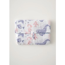 Bella Maison Marine 45X75 Cm Pamuk Alt Açma Örtüsü Çok Renkli Su Altı Desenli Hassas Yıkama