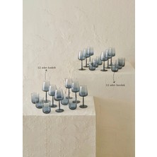 Bella Maison Soft Bardak-Kadeh Seti 24'lü Mavi