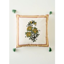 Bella Maison %100 Pamuk Indian Dream Nakışlı Kırlent Kılıfı (43x43 cm)