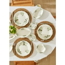 Bella Maison Julia Stoneware 26 Parça 6 Kişilik Kahvaltı Takımı Yeşil