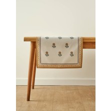 Bella Maison %100 Pamuk Indian Runner Dikdörtgen Masa Örtüsü Renkli Desenli 50X150 Cm