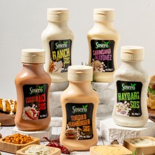 Sosero Ranch 330GR & Sarımsaklı Mayonez 330GR & Isotlu Acı 330GR & Turşulu Burger 350GR & Haydari Sos 330GR