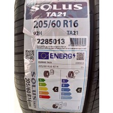 Kumho 205/60R16 92H Solus TA21 (2026) Yaz Lastiği