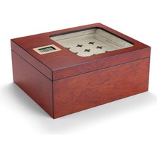 Cigarloong Camlı Puro Kutusu Humidor Rosewood 40's