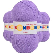 MiraLive 5 Adet Kristal El Örgü Lif Ipi Lila 98205