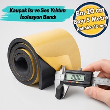 Nzb Araç Ses Isı Yalıtım Izolasyon Bandı Epidyen Yapışkanlı En:20 cm Kalınlık:10 mm Uzunluk 5 Metre Kauçuk
