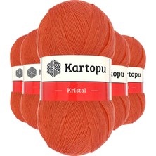 MiraLive 5 Adet Kristal Çift Katlı El Örgü Lif Ipi Narenciye K1212