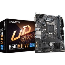SHC4200 Gigabyte H510M H V2, Rev.1.0, 2xddr4, M.2, D-Sub, Hdmi, 10-11.nesil, LGA1200 Soket, Anakart