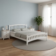 Lrya Prens Inci Beyaz Çift Kişilik Karyola